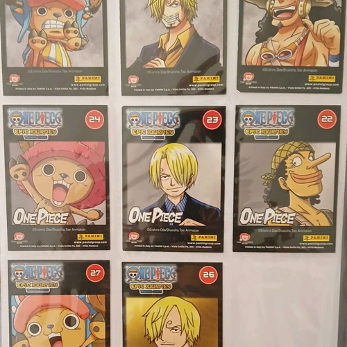 One Piece Panini album with cards like new, 221 total