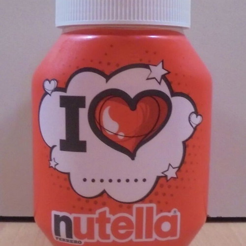 Nutella old collectible glass jar like new