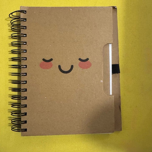 Notebooks used, set of six unique designs