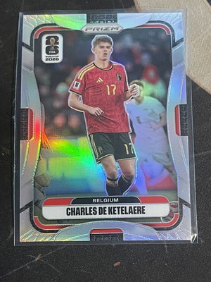Charles de Ketelaere Silver Prizm Panini card like new