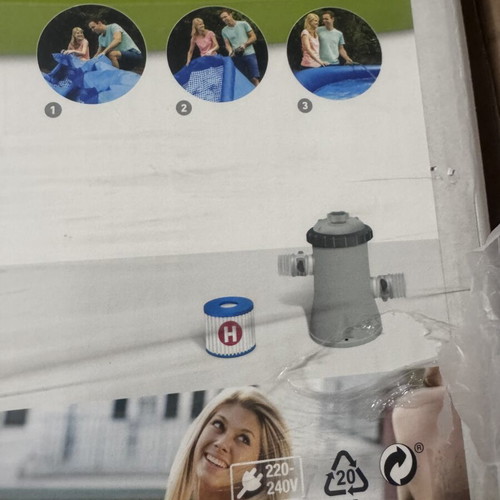 Intex pool 3.05 m x 0.76 m used with pump and filter