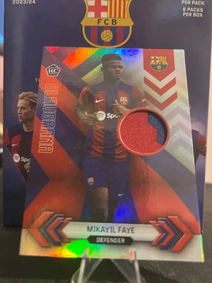 Mikayl Faye Relic Topps 23/24 Rookie like new, Barcelona Fan Set