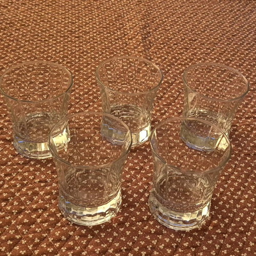 Whiskey glasses new, set of 5 pieces