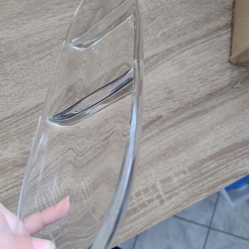 Glass serving platter with compartments like new
