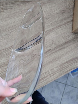 Glass serving platter with compartments like new