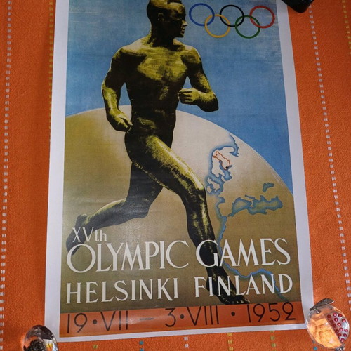 Olympic Games Helsinki 1952 poster like new