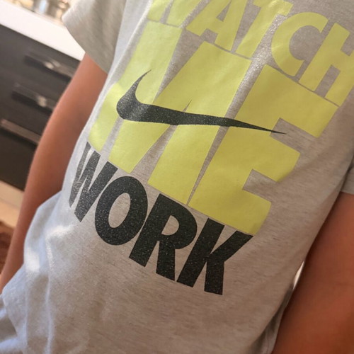 Nike kids set 8 years like new, grey and yellow