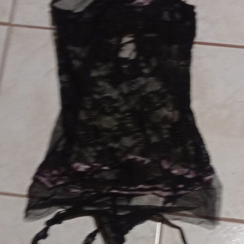 Set of 4 women's sexy lingerie and bodysuits new, small size, black and purple