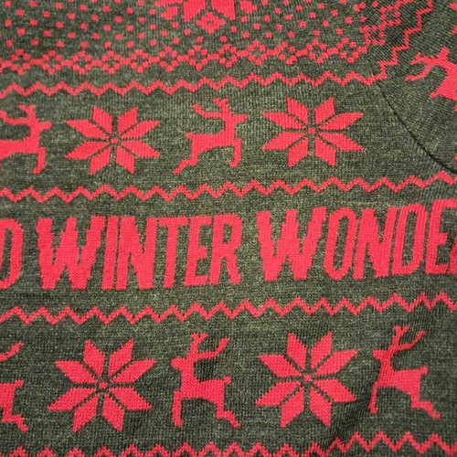 Tezenis men's sweater new with Christmas motif gray XL XXL