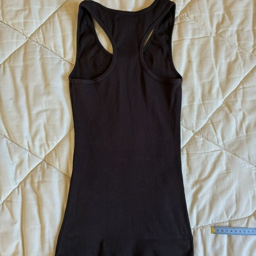 Zara Brown Ribbed Embellished Tank Top Racerback M like new