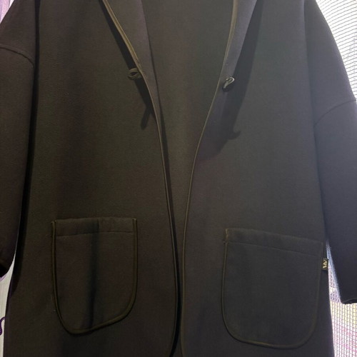 Makis Tselios Fashion coat like new, black and blue, size XL