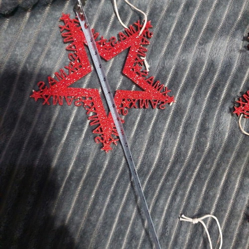 Christmas star ornaments set of 10 like new