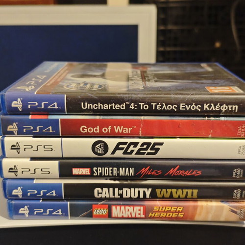 PlayStation 5 disc κονσόλα 1TB με 6 παιχνίδια και 2 χειριστήρια