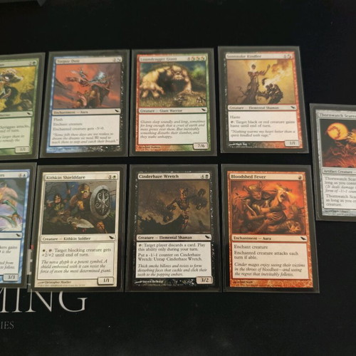 MTG Shadowmoor 2008 used cards, set of 9 -  4,00 - Vendora.cy