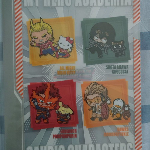 My Hero Academia clear files new, authentic Bandai set