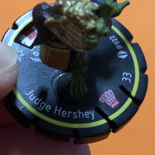 Judge Hershey 2000AD HeroClix #022 like new