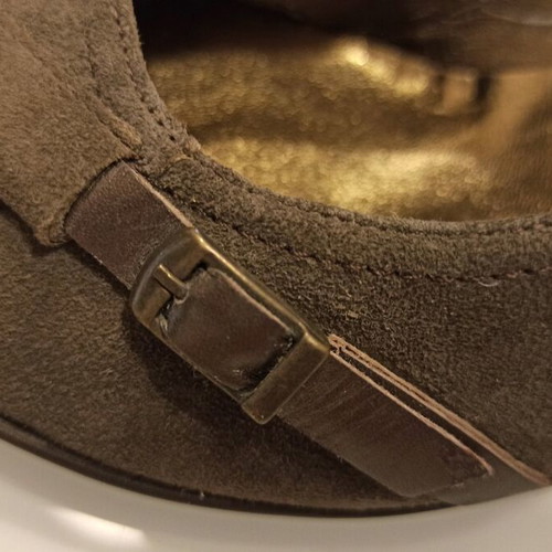 Moustakis shoes size 41 new, brown leather pumps