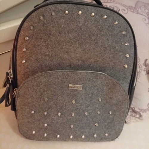Doca backpack used, large capacity, gray