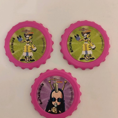 Medabots collectible caps set used, 2000s rare