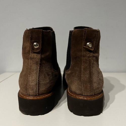 Alpe leather boots like new, brown suede