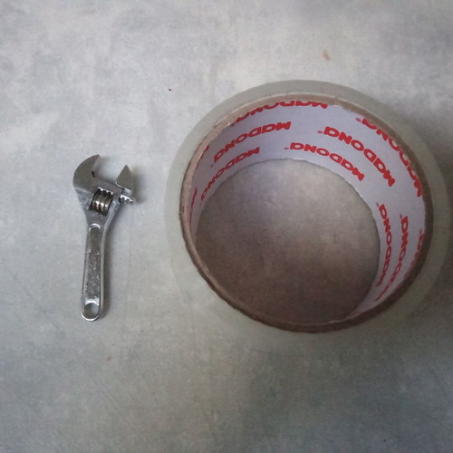 Small vintage mini adjustable wrench from 1980 used, functional