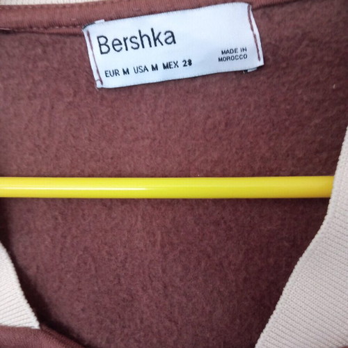 Bershka sweatshirt jacket like new, beige and brown, size M