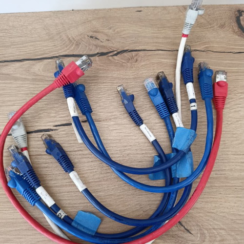 Ethernet καλώδια μεταχειρισμένα, πακέτο 7, μικρά