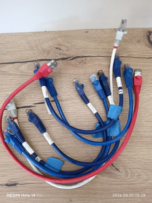 Ethernet καλώδια μεταχειρισμένα, πακέτο 7, μικρά
