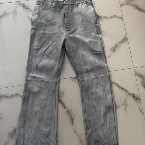 Acne Studios leather pants, grey, size M / 38 / 10