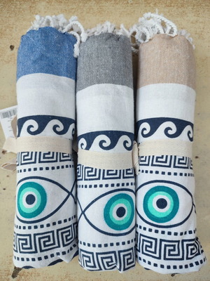 Beach Towels cotton, modern design, set of 3, 90×170 cm