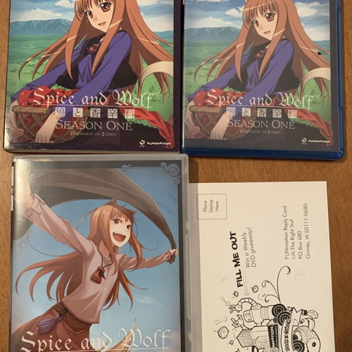 Spice And Wolf Season 1&2 Blu-Ray+DVD Box Set like new, complete series