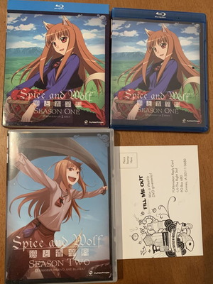 Spice And Wolf Season 1&2 Blu-Ray+DVD Box Set like new, complete series