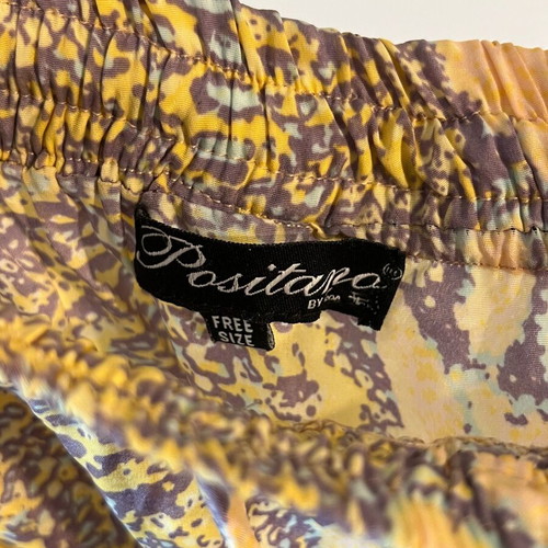 Positano summer skirt like new, light yellow, asymmetric