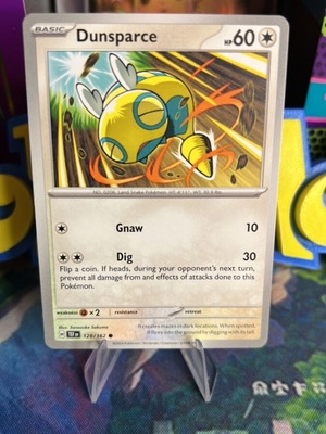Dunsparce TEF Pokemon card mint condition