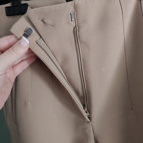 Zara high-waisted pants used, beige, size S