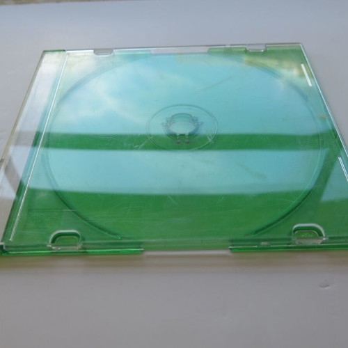 CD/DVD slim case single green new