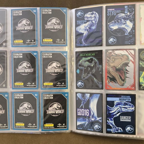 Jurassic Park 30th Anniversary Panini Album new, 92 of 189 cards