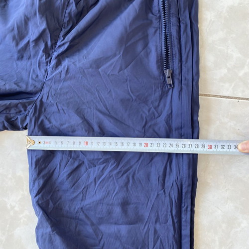 Winter pants with side zippers used, size M, blue