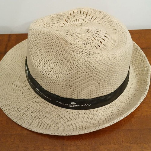 Panama hat beige with black ribbon, 36th Copa del Rey Mapfre Sailing Cup 2017