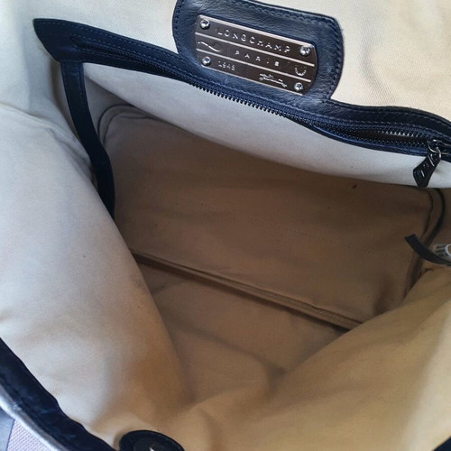 Longchamp shoulder bag used, soft leather, size M, black