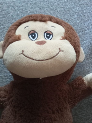 Jumbo plush monkey soft toy