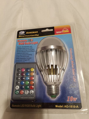 LED Bulb 10 Watt with Color Changing and Remote Control new