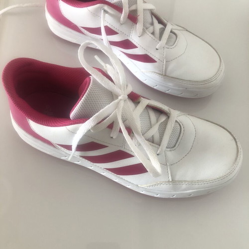 Adidas sneakers used, size 36, white and pink