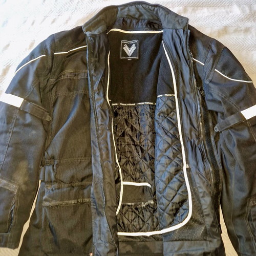 Frank Thomas Motorcycle Jacket 2 XL waterproof like new with inner lining