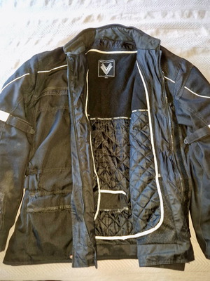 Frank Thomas Motorcycle Jacket 2 XL waterproof like new with inner lining