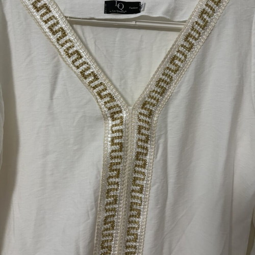 Kaftan white women's with gold details new