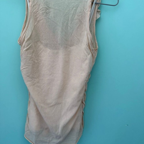 Esthis Beige Sleeveless Top 100% Cotton like new