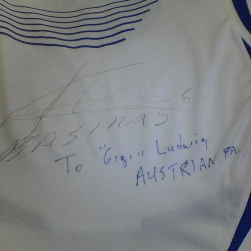 Greece National Team Jersey used, signed, Euro 2008 Basinas