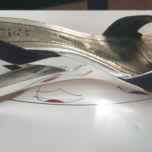 Franco Sarto women's sandals size 39 used, black and silver