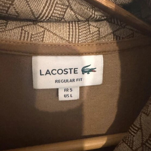 Lacoste Jacket large, like new, black and beige